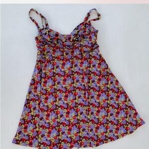 Urban Outfitters Floral Sweetheart Midi Dress